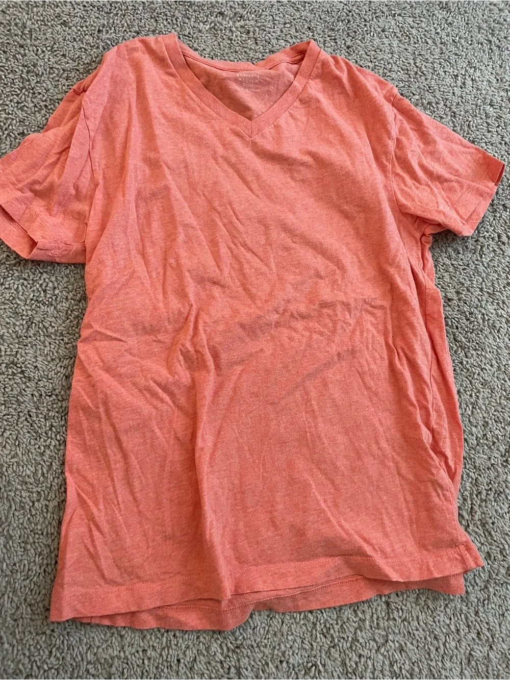 J Crew Men’s Coral V-Neck Tee